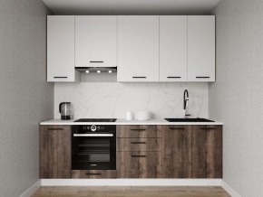 Кухонный гарнитур Старое Дерево 2400 h950 (Стол. 38мм) в Когалыме - kogalym.ok-mebel.com | фото