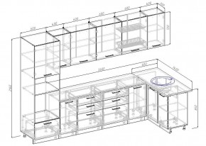 Кухонный гарнитур угловой Дели 3200*1400 (Стол. 26мм) в Когалыме - kogalym.ok-mebel.com | фото 2