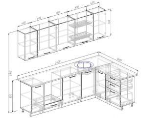 Кухонный гарнитур угловой Демо 2600х1600 (Стол. 26мм) в Когалыме - kogalym.ok-mebel.com | фото 2
