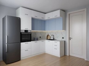 Кухонный гарнитур угловой Капри 2200*1700 (Стол. 38мм) в Когалыме - kogalym.ok-mebel.com | фото