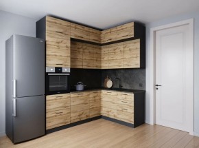 Кухонный гарнитур угловой Крафт 2200*1700 (Стол. 38мм) в Когалыме - kogalym.ok-mebel.com | фото 2