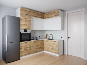 Кухонный гарнитур угловой Лада 2200*1700 (Стол. 26мм) в Когалыме - kogalym.ok-mebel.com | фото