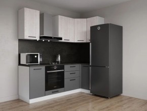Кухонный гарнитур угловой Санторини 2200*1000 (Стол. 38мм) в Когалыме - kogalym.ok-mebel.com | фото