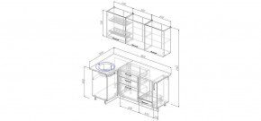 Кухонный гарнитур угловой Шимо 1000*1800 (Стол. 38мм) в Когалыме - kogalym.ok-mebel.com | фото 2
