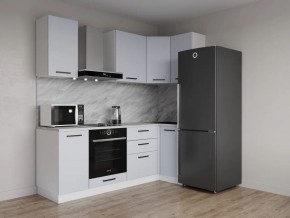 Кухонный гарнитур угловой Смоки 2200*1000 (Стол. 38 мм) в Когалыме - kogalym.ok-mebel.com | фото