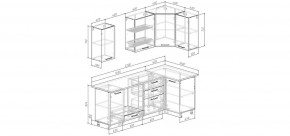 Кухонный гарнитур Умбра 2200*1000 (Стол. 38мм) в Когалыме - kogalym.ok-mebel.com | фото 2