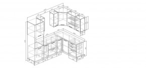 Кухонный гарнитур Умбра 2400*1600 (Стол. 38мм) в Когалыме - kogalym.ok-mebel.com | фото 2