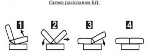 ЛАУРА ЛЮКС Диван Лаура Люкс БД+2подушки в Когалыме - kogalym.ok-mebel.com | фото 7