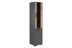 ЛАЙТ 2 Стеллаж (графит) в Когалыме - kogalym.ok-mebel.com | фото