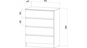 ЛЕНОРА Спальный гарнитур (модульный) графит в Когалыме - kogalym.ok-mebel.com | фото 3