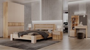 ЛЕНОРА Спальный гарнитур (модульный) кашемир в Когалыме - kogalym.ok-mebel.com | фото