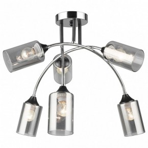 Люстра на штанге Imex MD.2195 MD.2195-6-S-BK+CH в Когалыме - kogalym.ok-mebel.com | фото