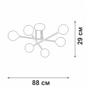 Люстра на штанге Vitaluce V3931 V3931-8/6PL в Когалыме - kogalym.ok-mebel.com | фото 4