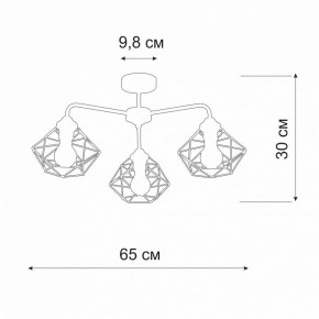 Люстра на штанге Vitaluce V4258 V4258-0/3PL в Когалыме - kogalym.ok-mebel.com | фото 2