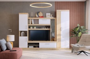 МАКСИ К1 Стенка для гостиной дуб сонома/белое дерево в Когалыме - kogalym.ok-mebel.com | фото 5
