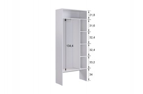 МЕРСИ Прихожая (модульная) белое дерево в Когалыме - kogalym.ok-mebel.com | фото 5