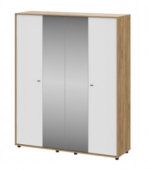 МИЛАН Шкаф четырехстворчатый (Белый Матовый) в Когалыме - kogalym.ok-mebel.com | фото
