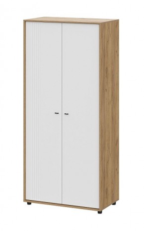 МИЛАН Шкаф двухстворчатый (Белый матовый) в Когалыме - kogalym.ok-mebel.com | фото
