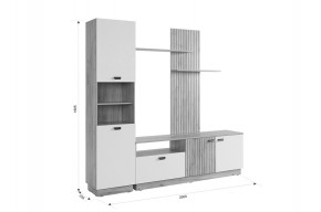 МОДИ К1 Гостиная (белое дерево) в Когалыме - kogalym.ok-mebel.com | фото 2