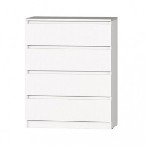 МС "Хилтон" Комод №1 800 (4 ящ.) Белый текстурный в Когалыме - kogalym.ok-mebel.com | фото