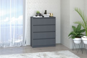 МС "Хилтон" Комод №1 800 (4 ящ.) графит в Когалыме - kogalym.ok-mebel.com | фото