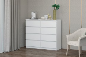 МС "Хилтон" Комод №3 1200 (8 ящ.) белый текстурный в Когалыме - kogalym.ok-mebel.com | фото