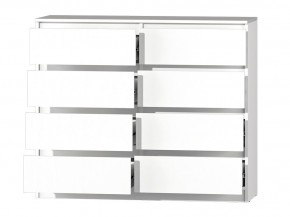 МС "Хилтон" Комод №3 1200 (8 ящ.) белый текстурный в Когалыме - kogalym.ok-mebel.com | фото 3