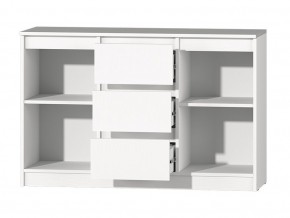 МС "Хилтон" Комод №4 1200 (белый текстурный) в Когалыме - kogalym.ok-mebel.com | фото 3