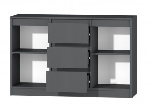 МС "Хилтон" Комод №4 1200 (графит) в Когалыме - kogalym.ok-mebel.com | фото 3