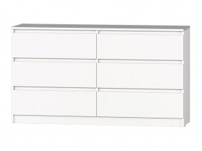 МС "Хилтон" Комод №5 1400 (6 ящ.) белый текстурный в Когалыме - kogalym.ok-mebel.com | фото 2