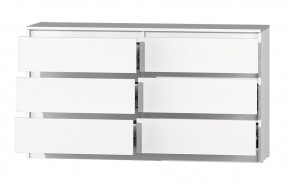 МС "Хилтон" Комод №5 1400 (6 ящ.) белый текстурный в Когалыме - kogalym.ok-mebel.com | фото 3