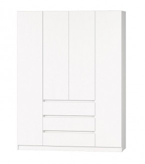 МС "Хилтон" Шкаф №1 1600 (Белый текстурный) в Когалыме - kogalym.ok-mebel.com | фото