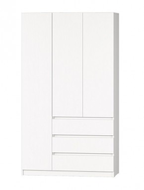 МС "Хилтон" Шкаф №2 1200 (Белый текстурный) в Когалыме - kogalym.ok-mebel.com | фото 2