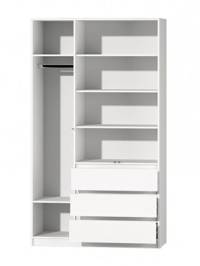 МС "Хилтон" Шкаф №2 1200 (Белый текстурный) в Когалыме - kogalym.ok-mebel.com | фото 3