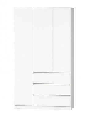 МС "Хилтон" Шкаф №2 1200 (Белый текстурный) в Когалыме - kogalym.ok-mebel.com | фото