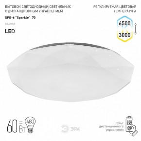 Накладной светильник Эра Классик SPB-6-70-RC Sparkle в Когалыме - kogalym.ok-mebel.com | фото 2
