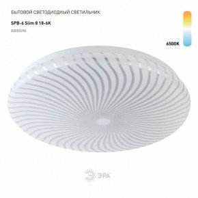 Накладной светильник Эра Slim SPB-6 Slim 8 18-6K в Когалыме - kogalym.ok-mebel.com | фото 2