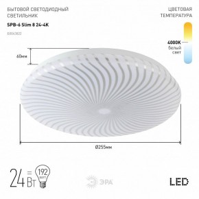 Накладной светильник Эра Slim SPB-6 Slim 8 24-4K в Когалыме - kogalym.ok-mebel.com | фото 2