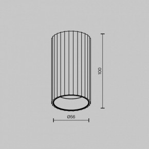 Накладной светильник Maytoni Calipso C106CL-01-GU10-B в Когалыме - kogalym.ok-mebel.com | фото 6