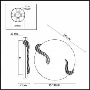 Накладной светильник Odeon Light Snake 7033/10WL в Когалыме - kogalym.ok-mebel.com | фото 4