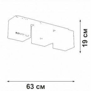 Накладной светильник Vitaluce V2879 V2879-1/3PL в Когалыме - kogalym.ok-mebel.com | фото 3