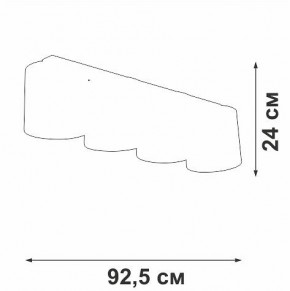 Накладной светильник Vitaluce V2881 V2881-1/4PL в Когалыме - kogalym.ok-mebel.com | фото 3
