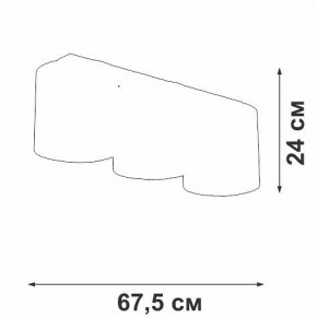Накладной светильник Vitaluce V2882 V2882-1/3PL в Когалыме - kogalym.ok-mebel.com | фото 3