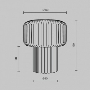 Настольная лампа декоративная Maytoni Omaggio MOD404TL-01GR в Когалыме - kogalym.ok-mebel.com | фото 5