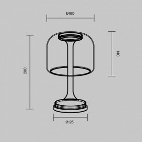 Настольная лампа декоративная Maytoni Spirito MOD286TL-L8W3K в Когалыме - kogalym.ok-mebel.com | фото 4