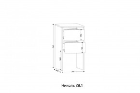 НИКОЛЬ 25 Шкаф 5-ти створчатый в Когалыме - kogalym.ok-mebel.com | фото 7