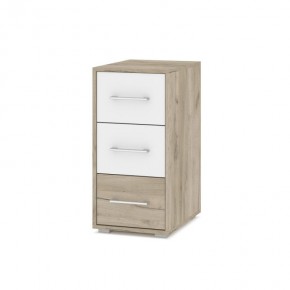 ОЛИВИЯ О62 Комод-тумба (дуб серый/белый) в Когалыме - kogalym.ok-mebel.com | фото