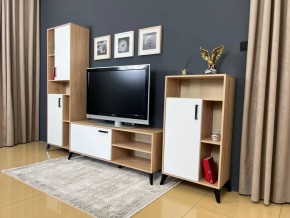 ОСКАР TRIO Гостиная (дуб золотой/белый) в Когалыме - kogalym.ok-mebel.com | фото 3