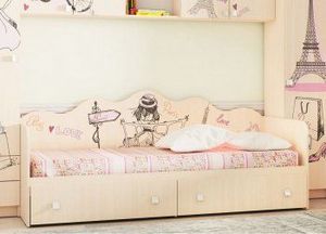 Кровать для детской КР24 Париж в Когалыме - kogalym.ok-mebel.com | фото 2