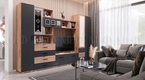 Пенал Белла (Сандал, Графит/Дуб крафт) в Когалыме - kogalym.ok-mebel.com | фото 5